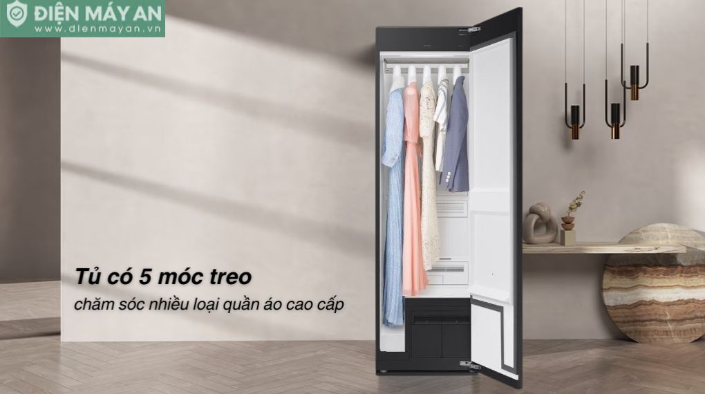 Tủ chăm sóc quần áo thông minh Samsung Bespoke AirDresser 5 móc DF24CB9900CRSV